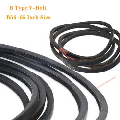 1Pcs B56/57/58-65 Inch Size B Type V-Belt Black Rubber Triangle Belt Industrial Agricultural Mechanical Transmission Belt