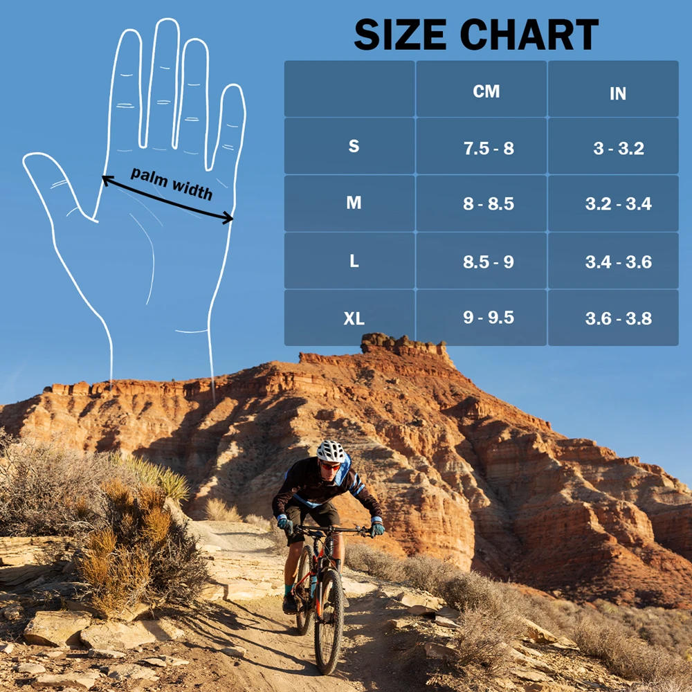 Description Picture 3 of itemCycling Gloves Full / Half Fingers Moto Bike Shockproof Breathable MTB Road Bicycle Short Gloves Men Women Sports Motocross