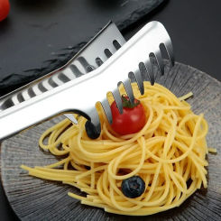 Spaghetti Tongs Pasta Clip Food Holder Stainless Steel Noodles Clip Food Comb Cooking Utensils Western Restaurant Kitchen Tool