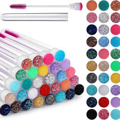 Reusable 50sets Eyelash Mascara Wands With Tube Lash Spoolie Brush In Container Disposable Eyebrow Applicator Case Wholesale