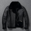 shipping,Winter Free warm genuine leather jacket.quality 100% thick wool sheepskin coat.natural shearling wear.Real Fur B3