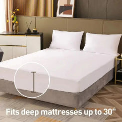 High Grade Anti-slip Mattress Protector, Breathable Noiseless Mattress Topper,Anti-insect And Anti-mite Bed Sheet