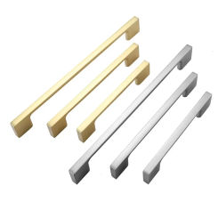 Zinc Alloy Solid Handles Kitchen Cabinet Gold Knobs Wardrobe Door Drawer Shajin Pulls Furniture Cabinet Handles