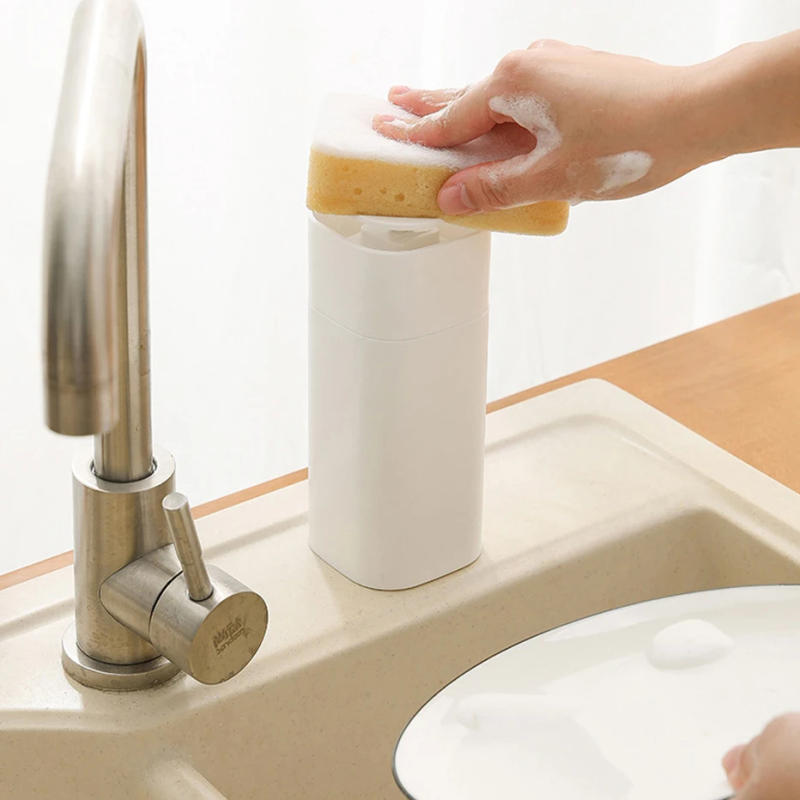 Description Picture 6 of item500ml Soap Dispenser for Kitchen Sink Countertop Dish Soap Dispenser Bathroom Pressing Hands Washing Soap Storage Container