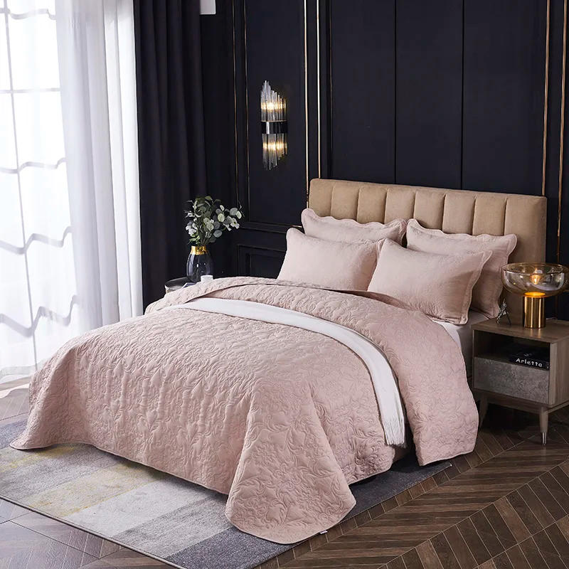 Description Picture 3 of itemSoft Bedspread on the bed Plaid Stitch blanket microfiber bedding double Bedspreads for bed cover Mattress topper bed sheets