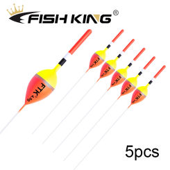 FISH KING 5Pcs/lot Fishing Float Barguzinsky Fir Floats Float 1-4g 18-22.5cm For Carp Fishing Fishing Tackles Tool