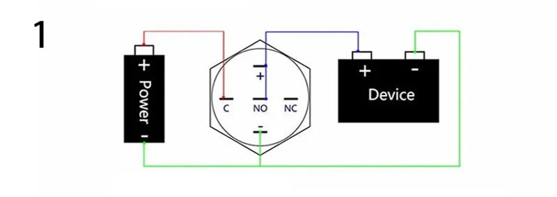 Description Picture 5 of item12/16/19/22mm Waterproof Metal Push Button Switch LED Light Momentary Latching Pc Power On off red green white yellow blueRing