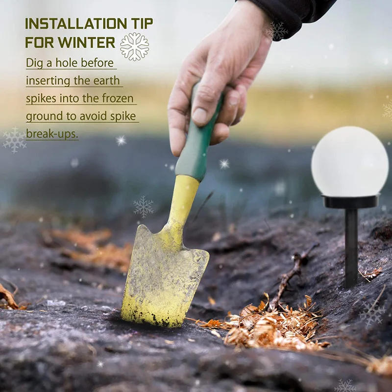 Description Picture 5 of item1/4/6/8PC Solar Powered LED Bulb Lamp Energy Light Waterproof Outdoor Garden Light Street Solar Panel Ball Lights Lawn Yard Lamp