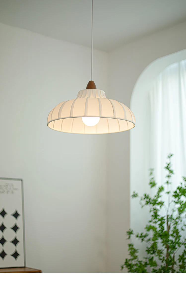 Description Picture 6 of itemNordic French Vintage Solid Wood Restaurant Pendant Light Living Room Bedroom Dining Table Bar Counter Wabi Sabi Indoor Lighting