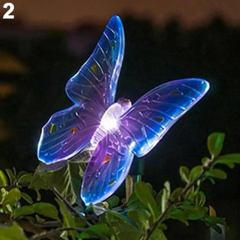 Description Picture 4 of itemSolar Butterfly Dragonfly Lawn Light Courtyard Garden Lawn Decorative Floor Plug in Light Simulation Plant Atmosphere Light