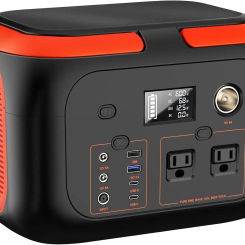 Portable Power Station 600W, 296Wh/80000mAh Backup Lithium Battery Pack Bank, 110V Pure Sine Wave AC Outlet Solar Generator