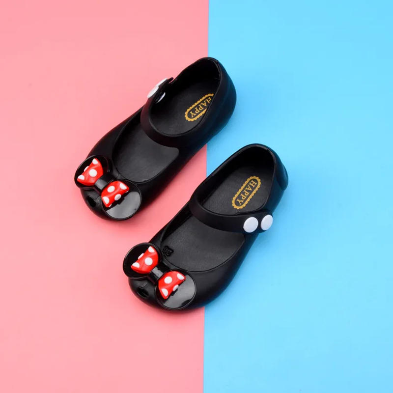 Description Picture 5 of itemToddlers Girls Sandals Beach Shoes Water Shoes Kids Half Sandals PVC Anti-skid Mickey Mouse Mini Melissa Jelly Shoes Princess