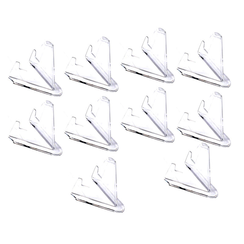 Description Picture 2 of item10Pcs Acrylic Display Stands Transparent Triangle Commemorative Coin Watch Card Holders Display Rack For Exhibitions Home Decor