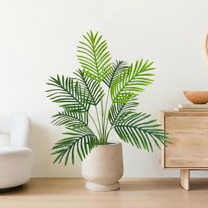 Description Picture 4 of item65-125cm Large Artificial Plants Fake Green Plam Plant Branches Plastic Leaves Tall Landscape Faux plant For Home Garden Decor