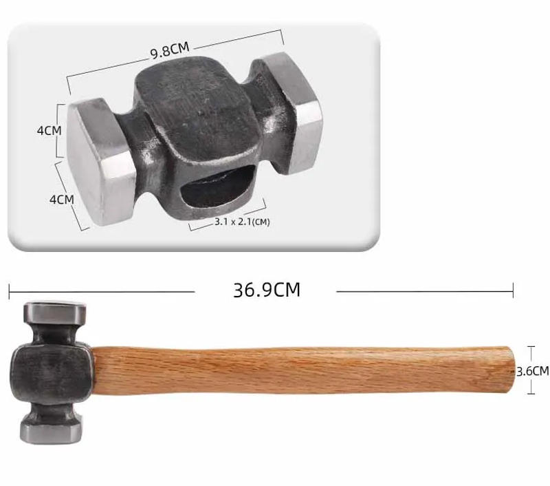 Description Picture 4 of itemAccessories for Hand-forged Tools with Wooden Handles for Household Use Portable Woodworking Professional Hand Tools Hammers