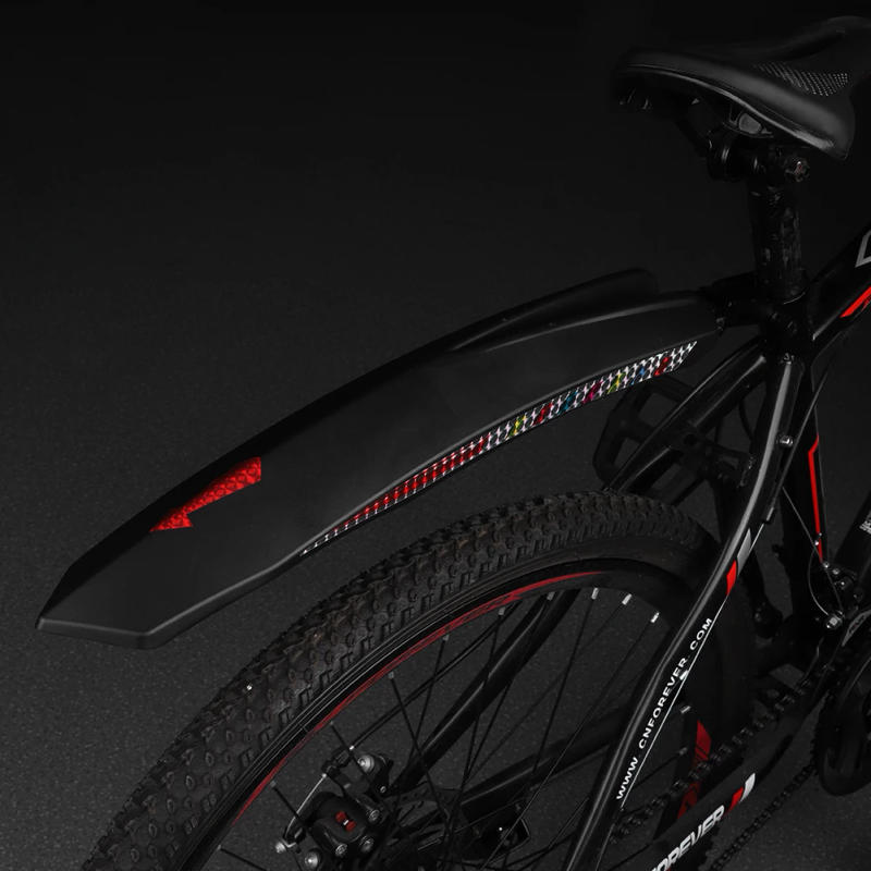 Description Picture 4 of item2Pcs Bicycle Splash Fenders with Reflective Stickers Universal Mud Flaps Bike Splash Guard for 26 27.5 29 Inch Bike