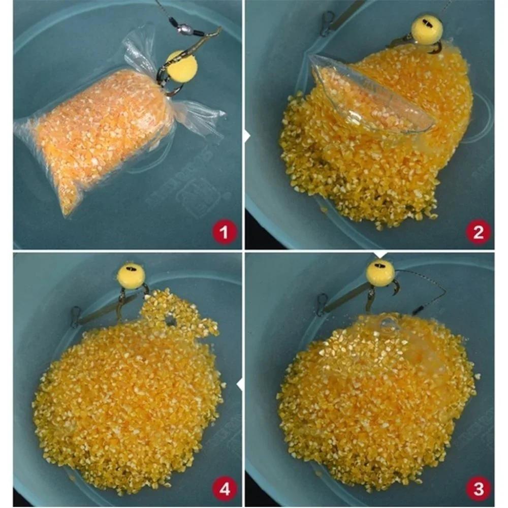 Description Picture 5 of itemPVA Bags Available Carp Fishing Tackle PVA Bags Mesh For Carp Coarse Boilie Pellet Bait 7*15cm For Bait Throwing 50Pcs