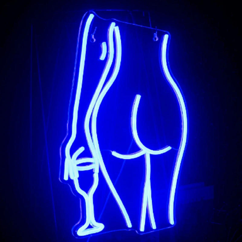 Description Picture 3 of itemLady Back Naked Sexy Lady Body Neon Lights Room Wall Decor Bright Cute Girl Art Decorative Signs Lights Neon Lamp for Bar Party