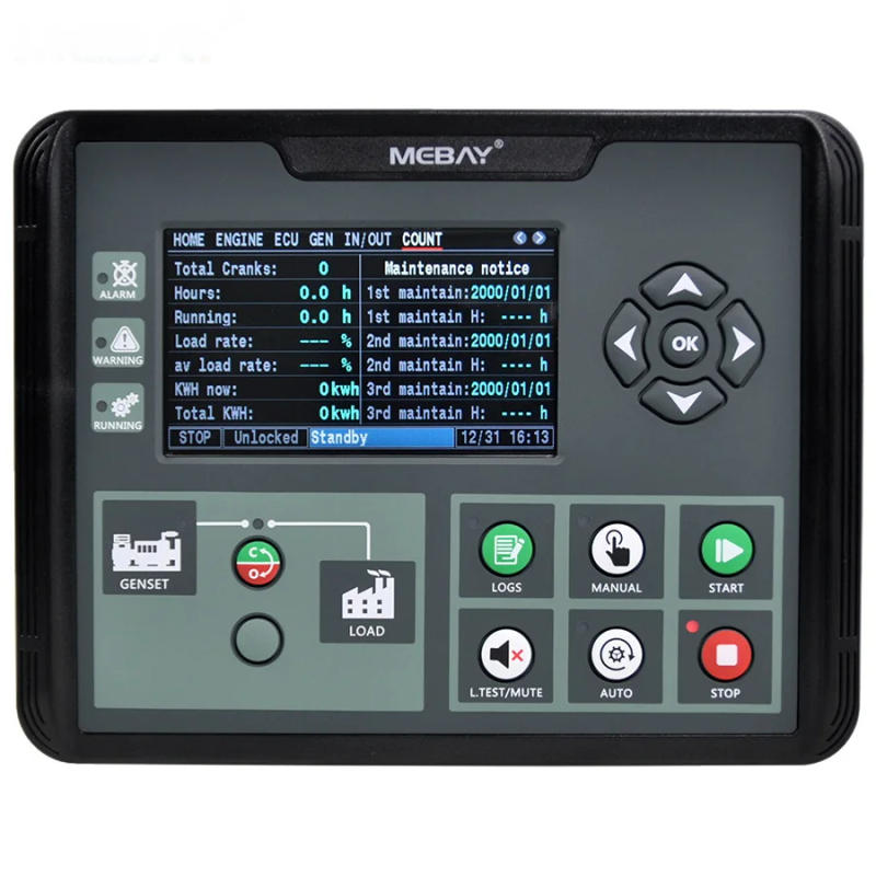 Description Picture 3 of itemoriginal DC70D DC72D DC72DR Generator Set Controller for Diesel Gasoline Gas Genset Parameters With 4.3" LCD Screen Display