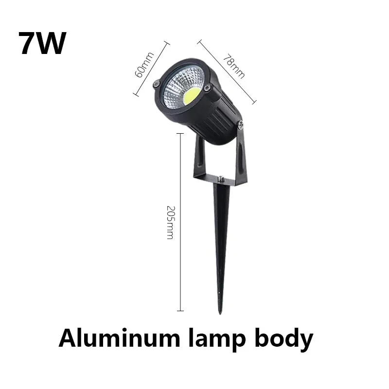 Description Picture 3 of item1 Meter Wire Outdoor IP65 LED Garden Lights Waterprof Lawn Lamp 220V110V24V Landscape Spike Spotlights Aluminum Lamp Body