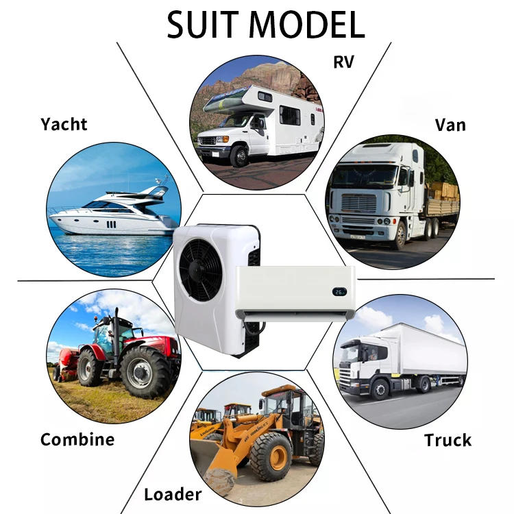 Description Picture 5 of item10000BTU 12V DC Backpack Sleeper Cabin Cooler 24v Dc 12 Volt Truck Roof Air Conditioner For Truck