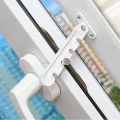 Window Stopper Plastic Steel Ventilation Inner Opening Door Limit Latches Household Child Safety Wind Brace Bracket Lock Tools