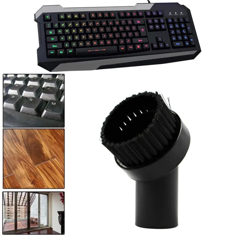 Description Picture 3 of item32mm Universal Round Brush Mixed Brush Head Vacuum Cleaner Attachment Accessories Home Cleaning Tool PP Brushes