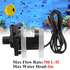 DC 12V Solar Powered Water Pump Motor 700L/H Brushless Magnetic Submersible Pumps Electric Submersible Water Power Pumps