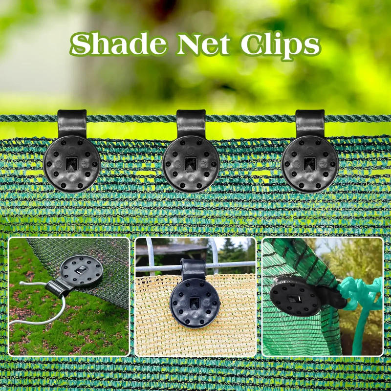 Description Picture 5 of item50Pcs Shade Cloth Clips Shade Fabric Clamps Grommets For Net Mesh Cover Sunblock Fabric In Garden Backyard