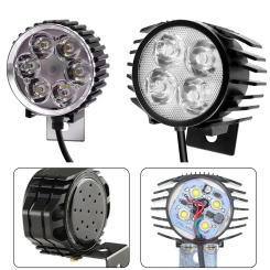 Ebike Front Light For 36V 48V Battery Horn Headlight Functional 3/4pin Waterproof Front Lights Electric Bicycle Accessor    2024