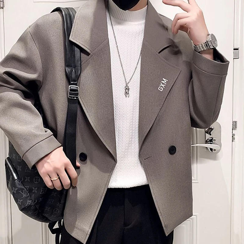 Description Picture 4 of itemGmiixder British Trench Coat Men's Suit Jacket Short Windbreaker Korean Design High-end Casual Suit Spring Autumn Jacket Urban