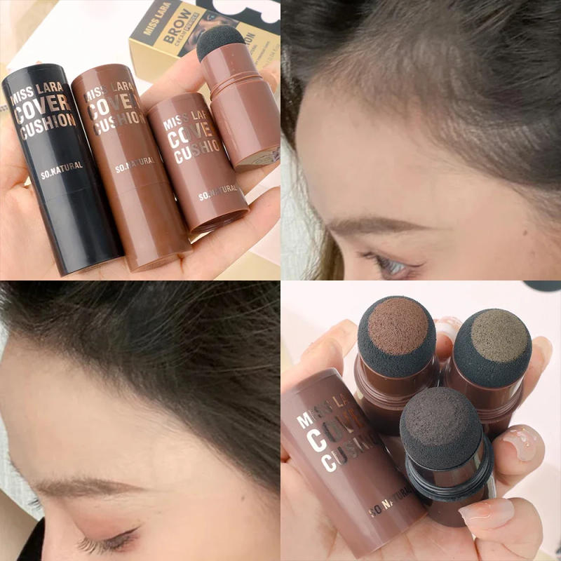 Description Picture 3 of itemLong Lasting Hairline Shadow Powder Hair Filling Repair Concealer Forehead Trimming Bald Coverage Hair Fluffy Makeup Beauty Tool