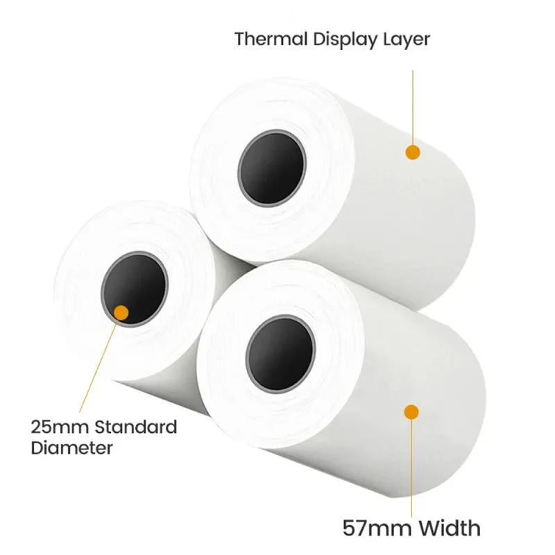 Description Picture 4 of itemHD Mini Portable Printer Thermal Paper Universal 57mm Self-adhesive Paper Label Sticker For Phone Printing Picture Photo