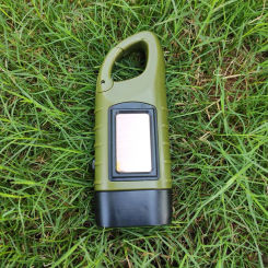 Solar Powered Hand Crank Flashlight Waterproof Portable Camping Light Compact Safety Flashlight Camping Accessories