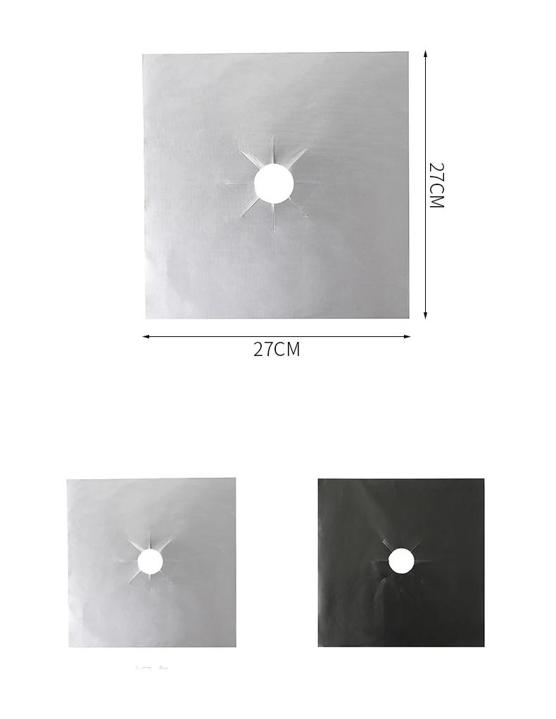 Description Picture 4 of item1/2/4Pcs Gas Stove Protector Oil-Proof Gas Burner Cover Liner Antifouling Waterproof Stovetop Protector Kitchen Accessories