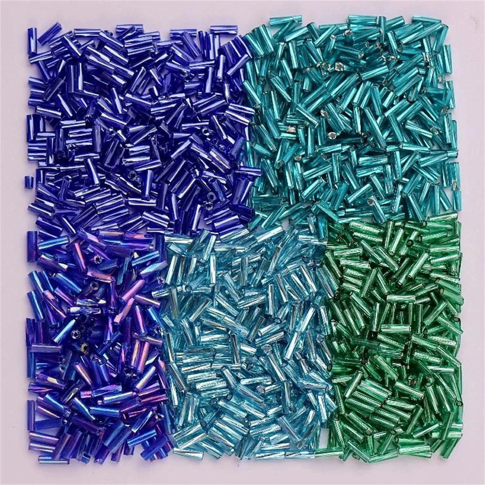 Description Picture 4 of item300Pcs 11/0 Tube Bead 2x6mm Twist Bugles Glass Beads Helical Seedbeads For DIY Bracelet Jewelry Dress Making Garments Accessory