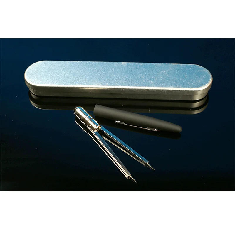 Description Picture 6 of itemProfessional Advanced Pen Style Brass ECG EKG Calipers With Protective Cover Ruler Measure Dividers Compass With Gift Box