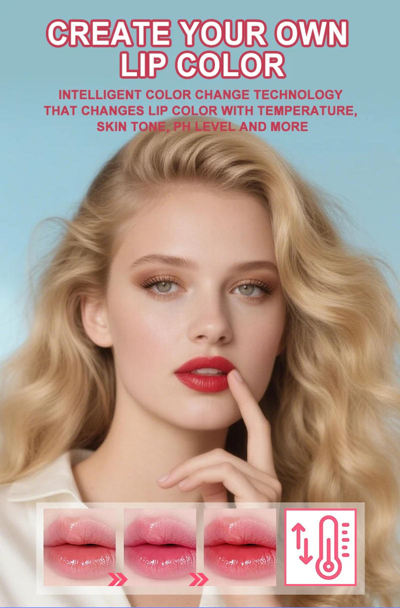 Description Picture 3 of item4-pack moisturizing and color changing lipstick - moisturizing lips, natural luster, and hue suitable for all skin tones