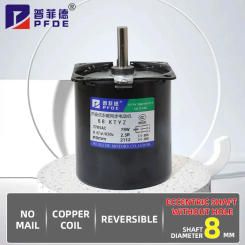 High Torque 100KG 28W AC 220V Permanent Magnet Synchronous Motor 220V 68KTYZ shaft 8mm CW/CCW Metal Geared Slow Speed Motor