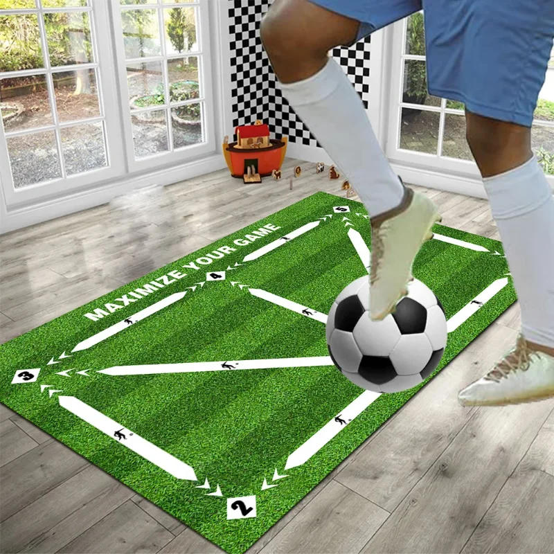 Description Picture 2 of itemFootball Training Mat Soccer Training Equipment Non Slip Foldable Kids Adults Dribble Mat Training Indoor Ourdoor Equipment