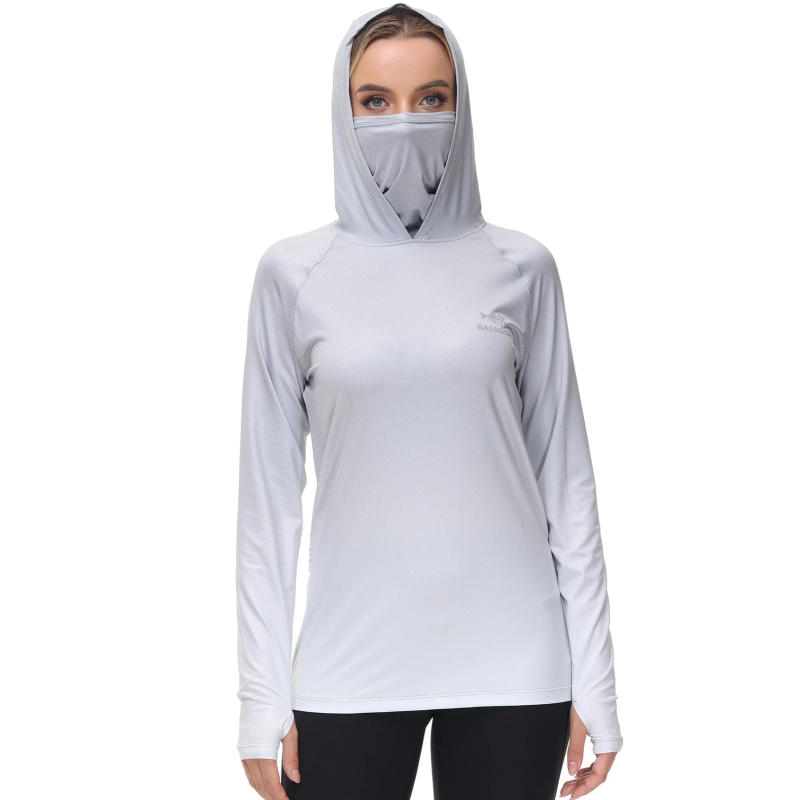 Description Picture 6 of itemBassdash Women Fishing Hoodie UPF 50+ Shirt With Face Mask Thumb Holes Hiking Biking Casual Wear Keep Dry Breathable FS23W