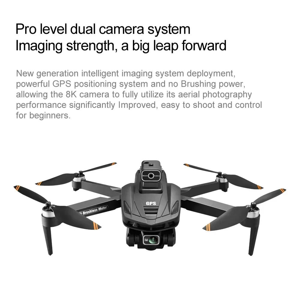 Description Picture 5 of item8K V168 Dual GPS 3000M Drone WIFI High-Definition Camera Intelligent Obstacle Avoidance Aerial Photography Folding RC Quadcopter