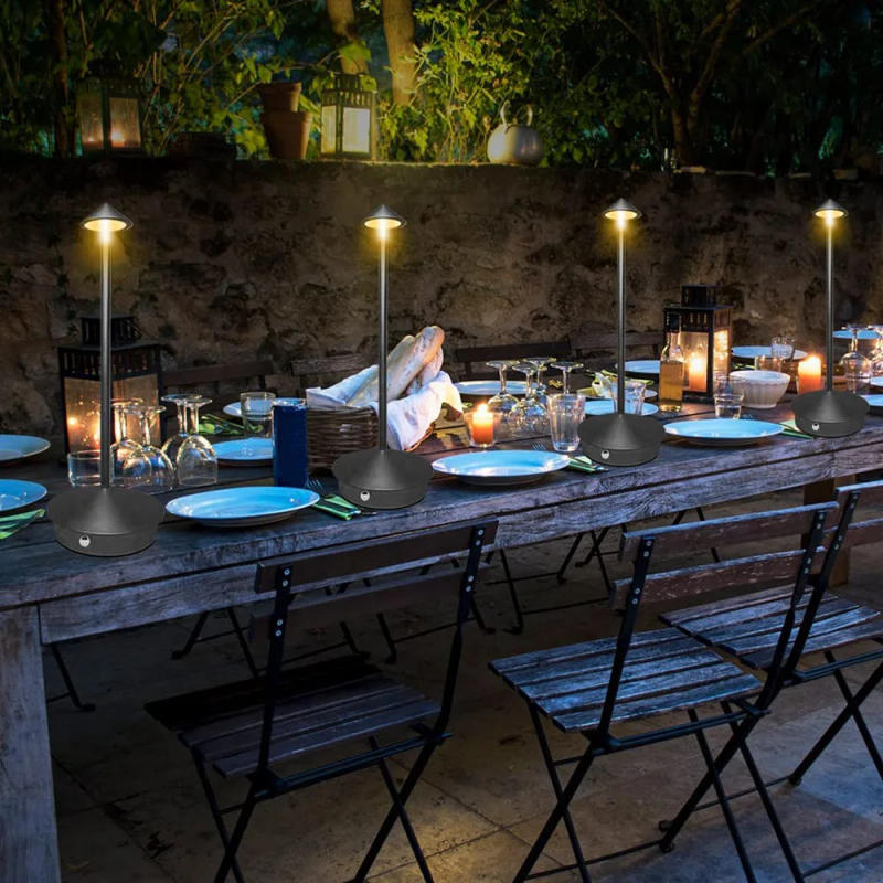 Description Picture 6 of itemNordic Luxury Touch Lamp Rechargeable Cordless Led Battery Table Lamp For Bedroom Restaurant Night light Romantic Desk Lamp