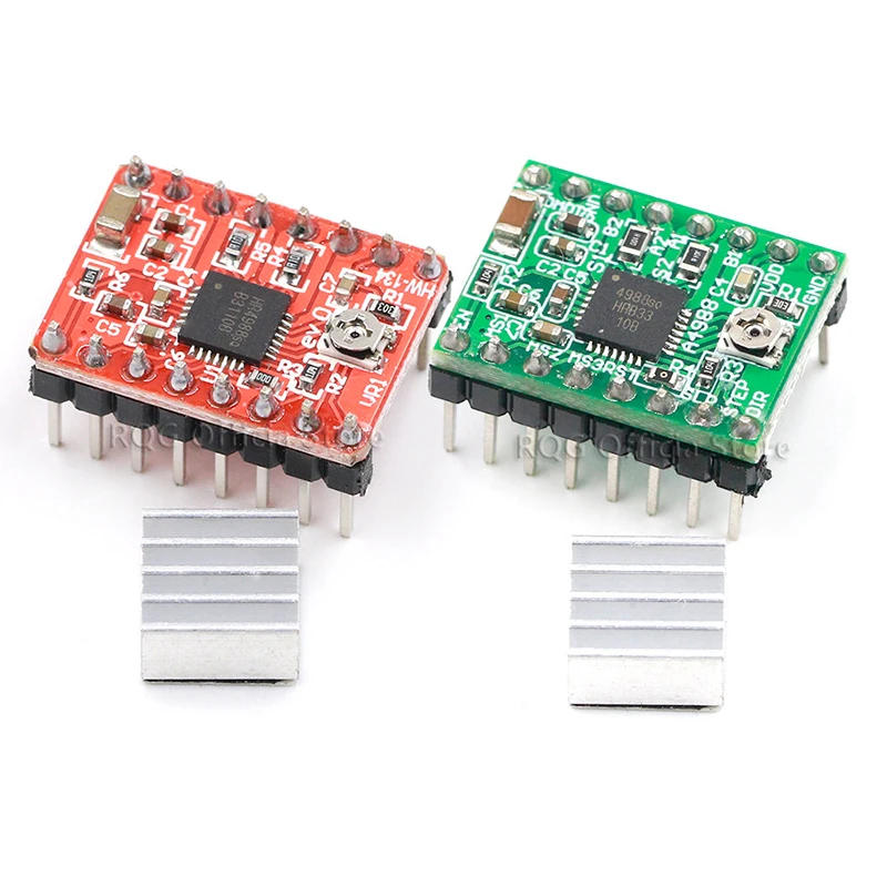 Description Picture 3 of itemCNC 3D Printer Parts Accessory Reprap pololu A4988 Stepper Motor Driver Module with Heatsink for ramps 1.4 for arduino