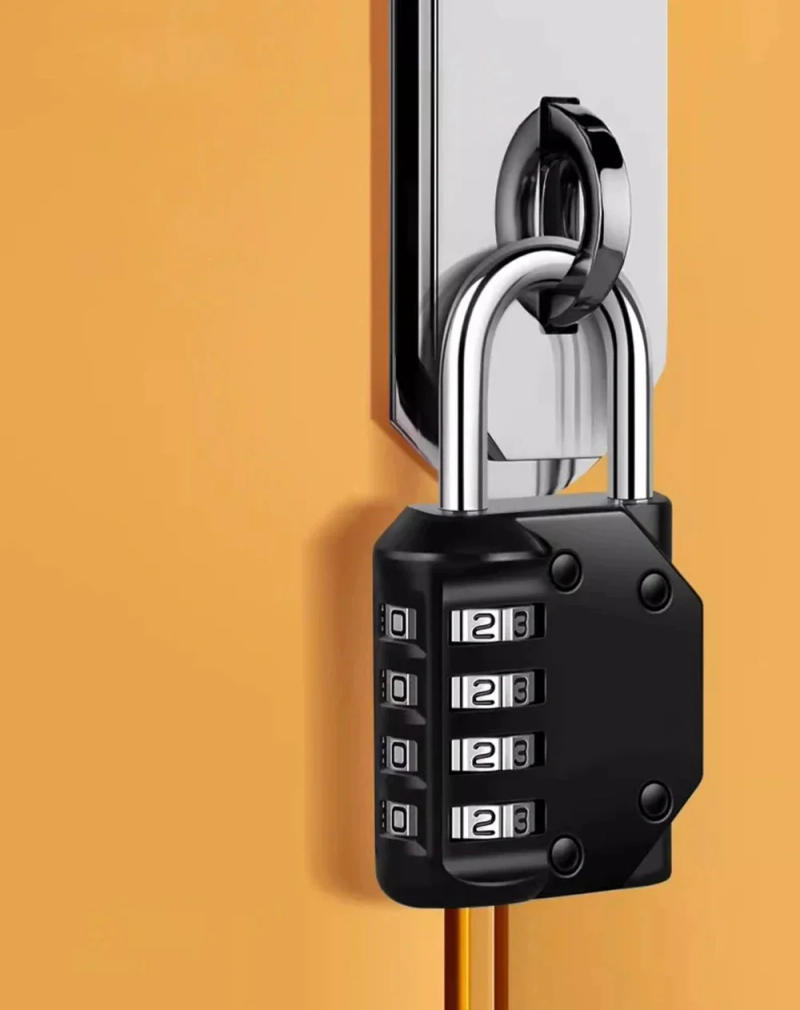 Description Picture 2 of itemMini Combination Padlock Password Locks 4 Digit Waterproof Outdoor Lock For Door Suitcase Bag Package Cabinet Locker Window