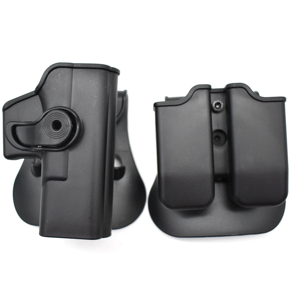 Description Picture 6 of itemLeft Hand Gun Holster IMI Glock Gun Case Pistol Gun Holster for Gen 1-4 Glock 17 waist with 9mm Mag Pouch Hunting Accessories