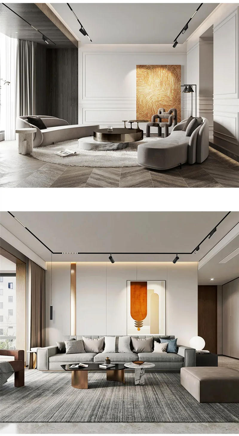 Description Picture 4 of itemMagnetic suction track light 48V none main light LED line light grille light downlight Embedded magnetic track light