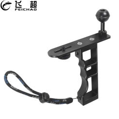 Camera Diving Tray Bracket Aluminum Alloy Single Handle Grip Ball Head Light Stand Mount Stabilizer for GoPro Action Camera