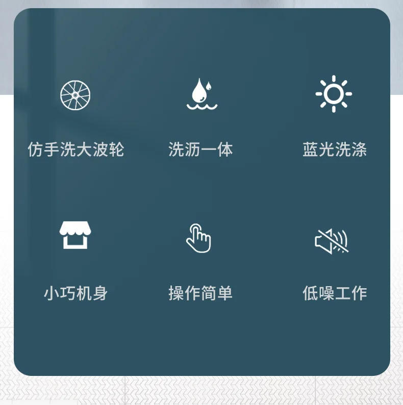 Description Picture 3 of item220V German Semi Automatic Washing Machine Compact Washer Spin Dryer for Home Dormitory Rental AO