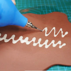 Pottery Clay Glaze Silicone Squeeze Bottle Precision Applicator Set with Plastic Funnel Ceramic Precision Tip Applicator Tools